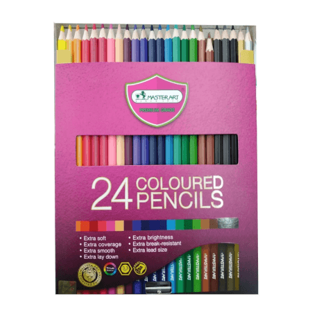 สีไม้หัวเดียว Master art 24 สี_1